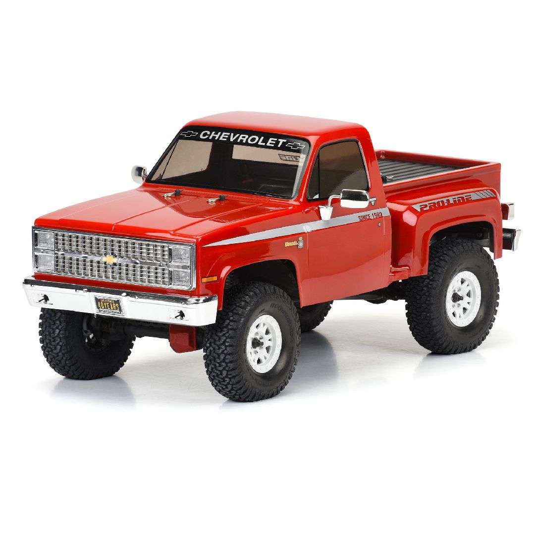 Pro-Line 1982 Chevy K-10 Clear Body Set w/Scale Molded Accs
