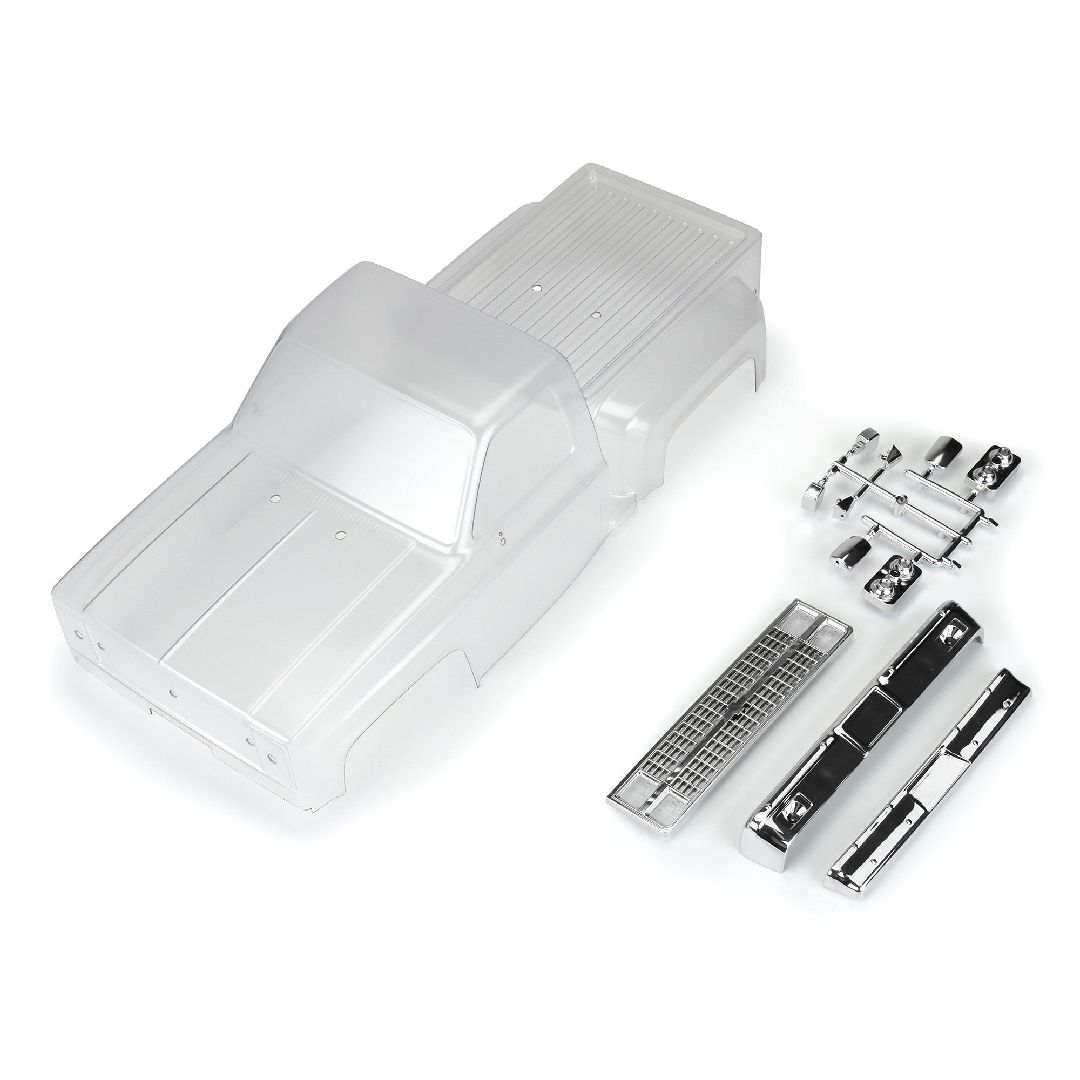 Pro-Line 1982 Chevy K-10 Clear Body Set w/Scale Molded Accs