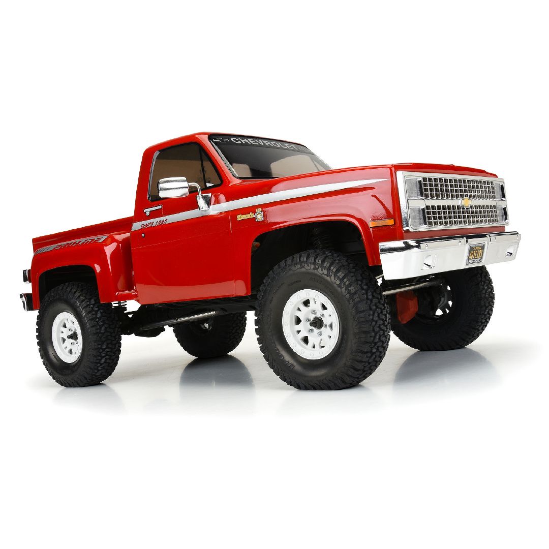 Pro-Line 1982 Chevy K-10 Clear Body Set w/Scale Molded Accs