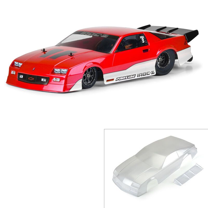 Pro-Line Pre-Cut 1985 Chevrolet Camaro IROC-Z Clear Body for Losi 22S No Prep Drag Car