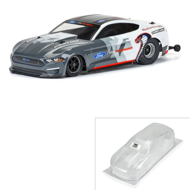 Pro-Line 2021 Ford Mustang Cobra Jet Clear Body - Losi Mini Drag Car