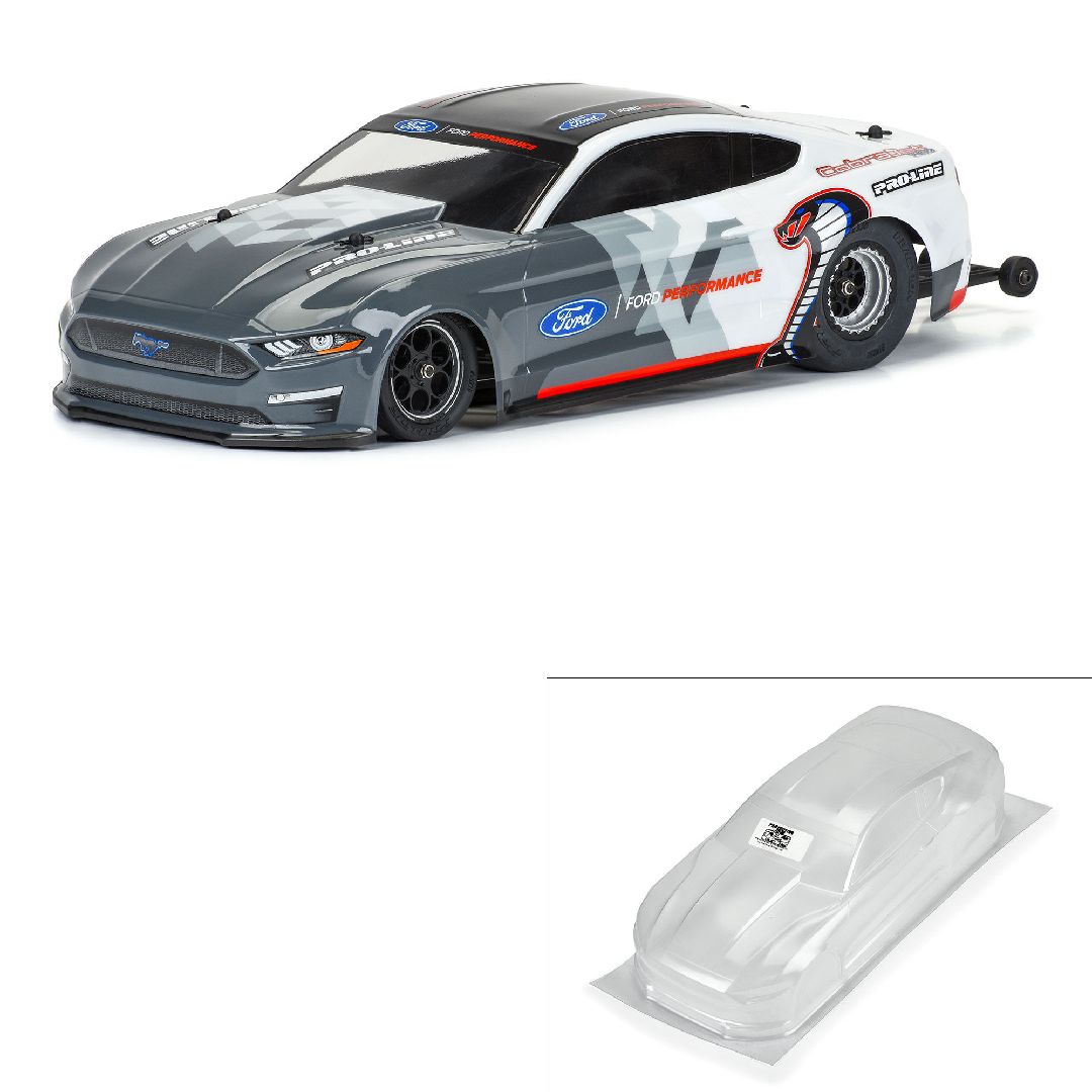 Pro-Line 1/16 '21 Mustang Cobra Jet Clr Bdy: Losi Mini Drag