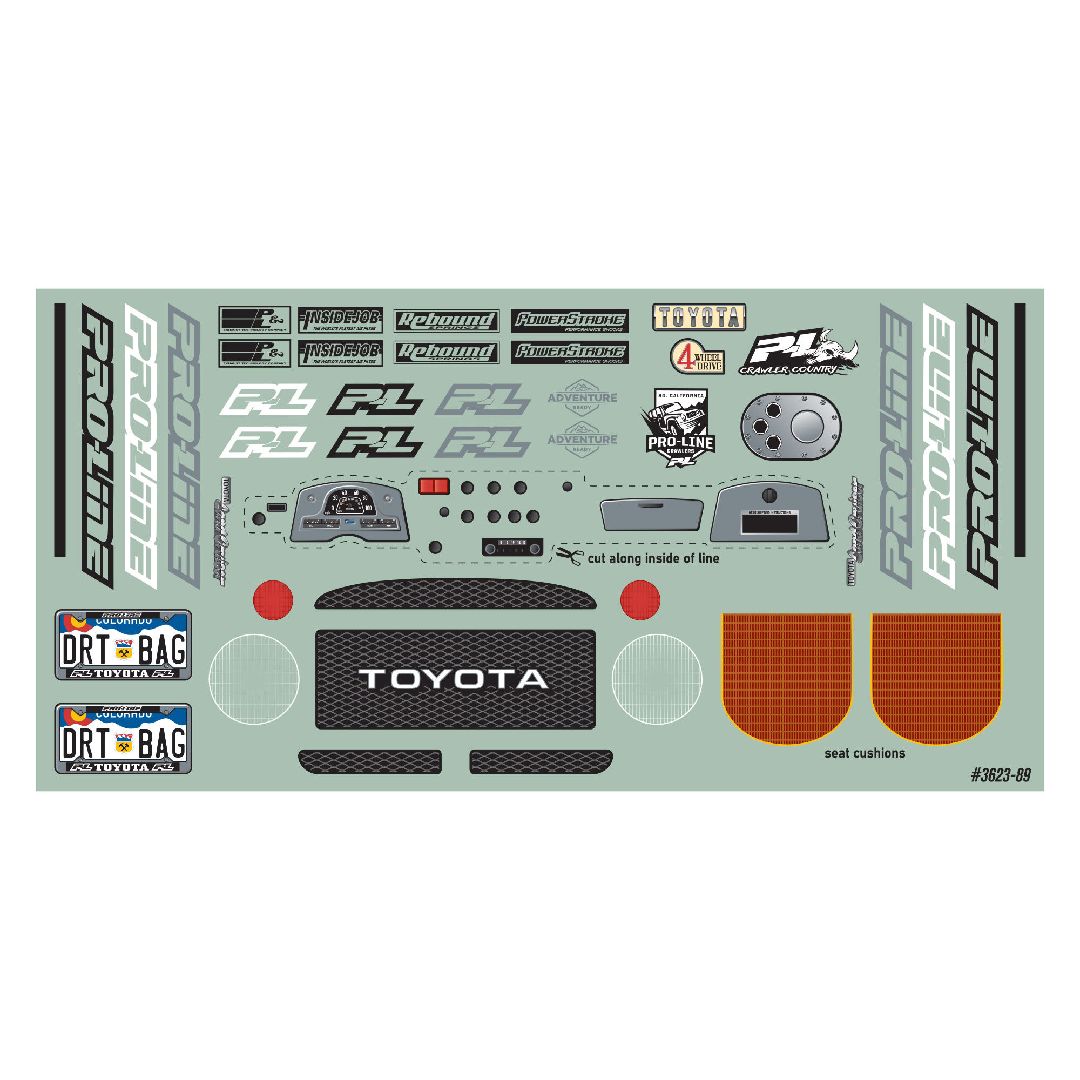 Pro-Line 1979 Land Cruiser Clear Body w/ Trail Cage/Scale Accy