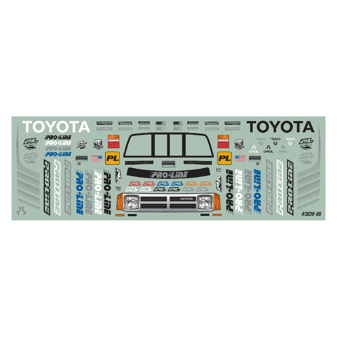 Pro-Line 1985 Toyota HiLux SR5 Clear Body: SCX24