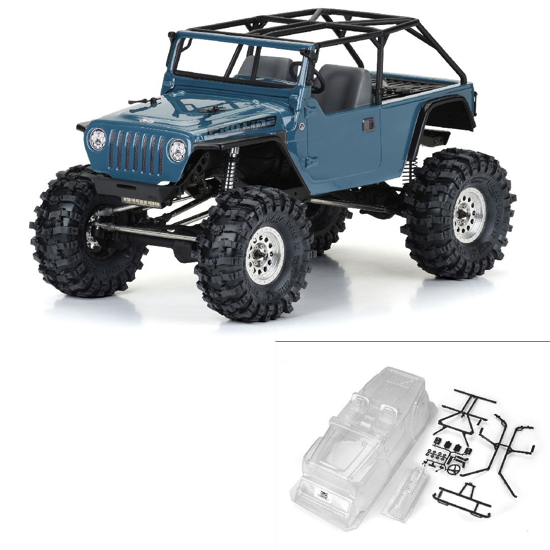Pro-Line 2004 Jeep LJ Clear Body w Trail Cage / Scale Accy