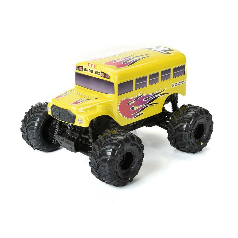 Pro-Line Pre-Cut/Pre-Painted School Bus Body for Arrma - Yellow