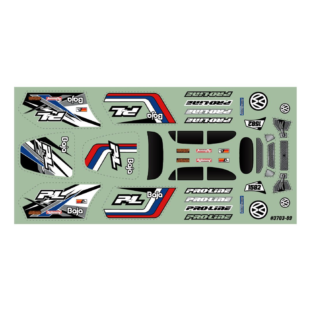 Pro-Line VW Baja Bug Clear Body for Losi Micro-T
