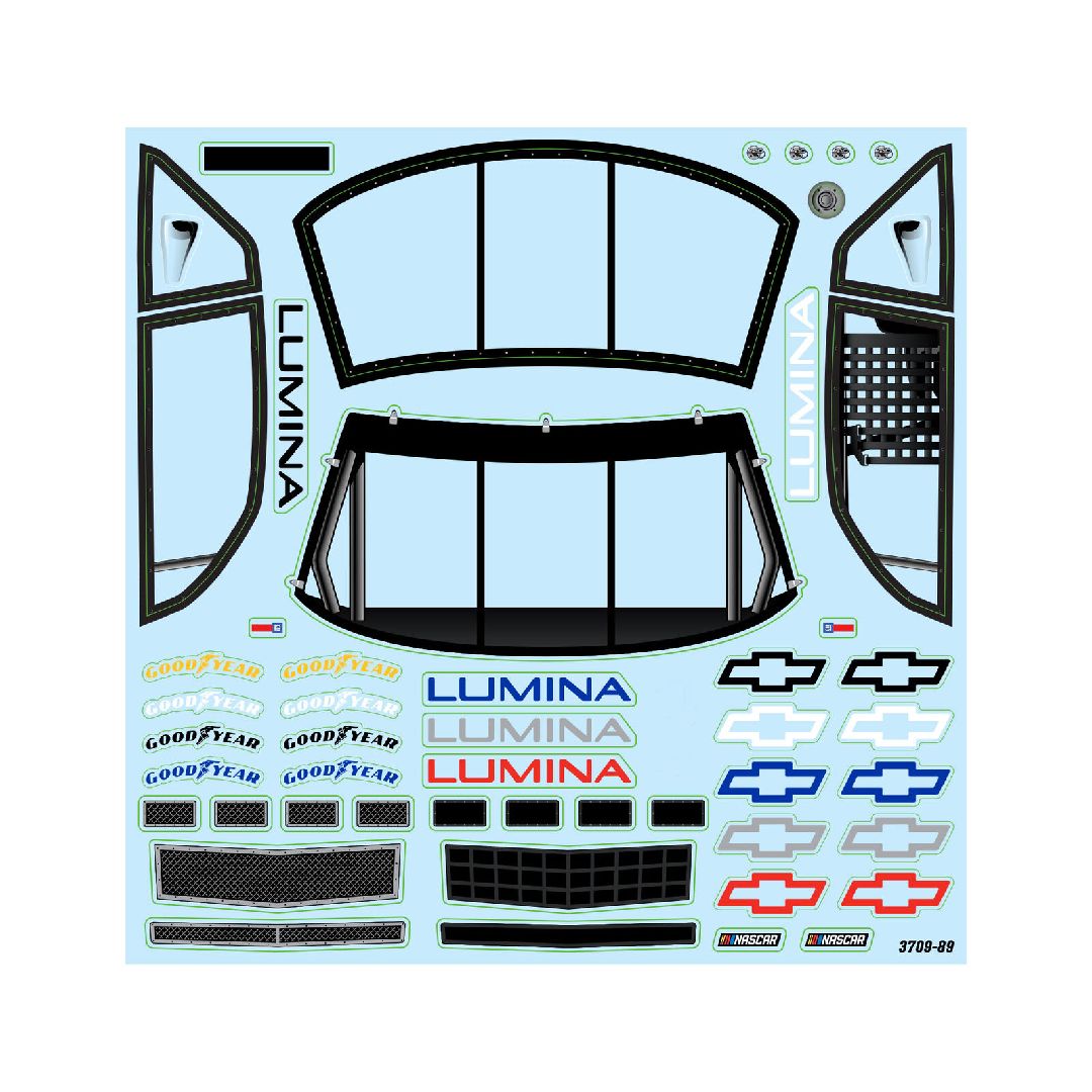 Pro-Line Pre-Cut 1990 Chevy Lumina Clear for Losi NASCAR