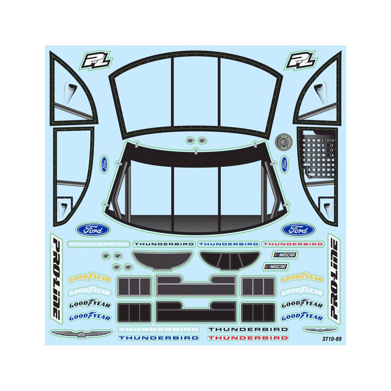 Pro-Line Pre-Cut 1996 Thunderbird Clear Body for Losi NASCAR