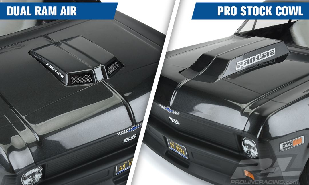 Pro-Line No Prep Drag Racing Hood Scoops & Blowers 8pk - Click Image to Close