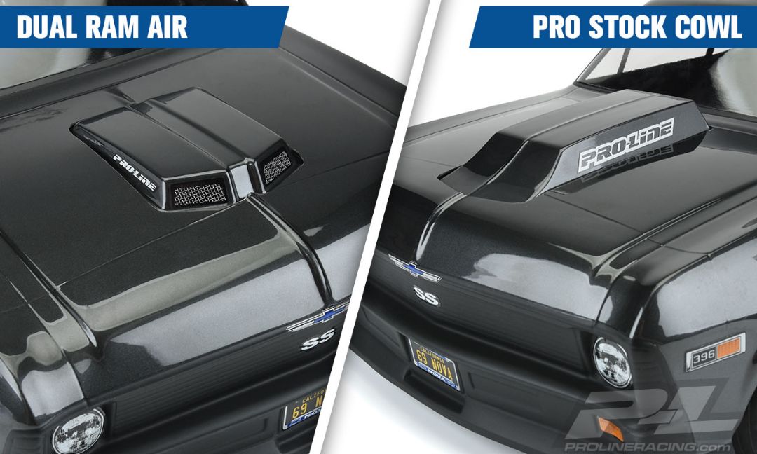 Pro-Line No Prep Drag Racing Hood Scoops & Blowers 8pk