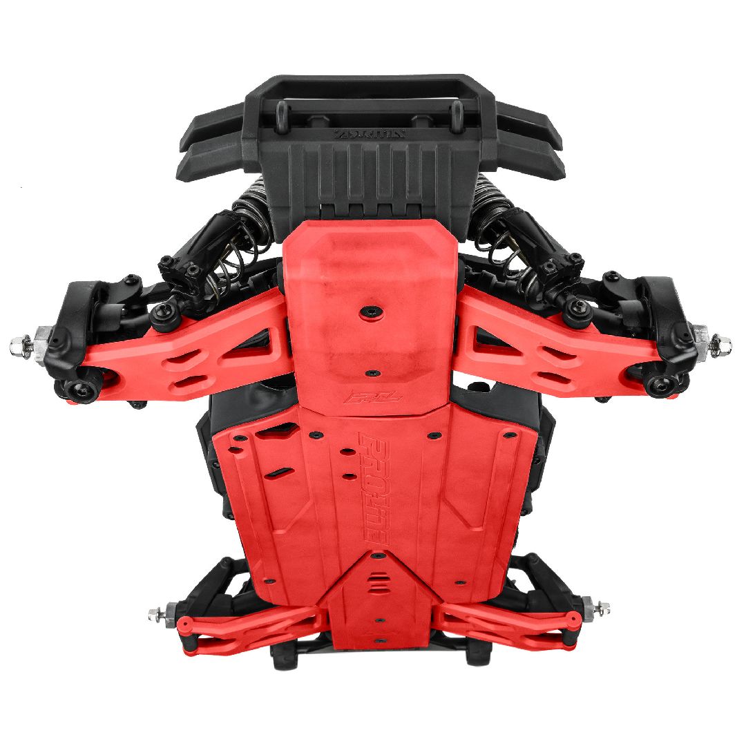 Pro-Line Bash Armor F/R Skid Plates (Red) for ARRMA 3S Vehicles