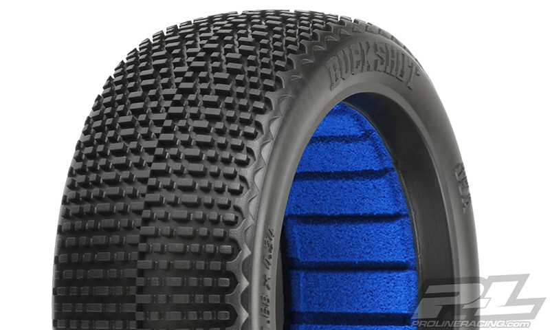 Pro-Line Buck Shot S4 (Super Soft) Off-Road 1/8 Buggy Tires (2) for Front or Rear