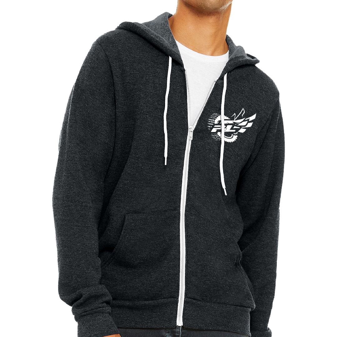 Pro-Line Pro-Line Wings Gray Zip-Up Hoodie - Small