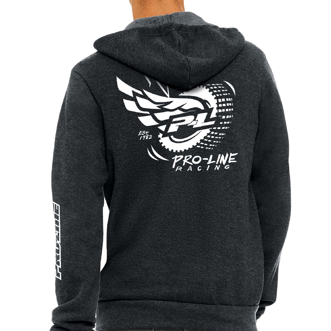 Pro-Line Pro-Line Wings Gray Zip-Up Hoodie - Small