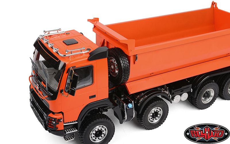 RC4WD 1/14 8x8 Armageddon Hydraulic Dump Truck (FMX) Orange - Click Image to Close