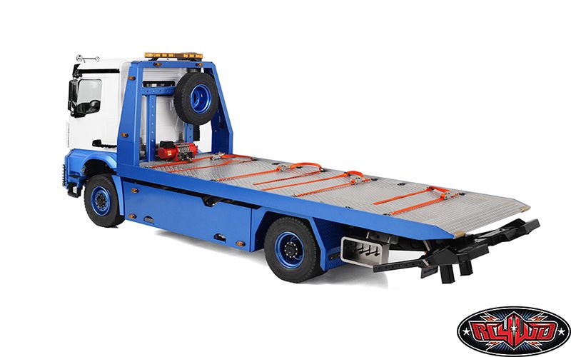 RC4WD 1/14 4x4 Wrecker Flatbed Hydraulic Tow Truck - Click Image to Close