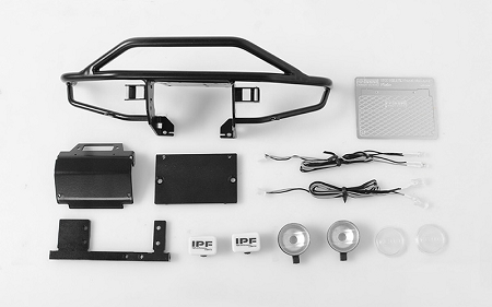 RC4WD Rough Stuff Metal Front Bumper for RC4WD Trail Finder 2 (Hella Round and IPF Square Lights)