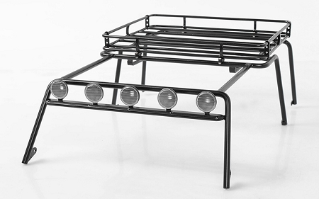 RC4WD Metal Roof Rack for Axial SCX10 Wrangler w/ Roof Rack Lights
