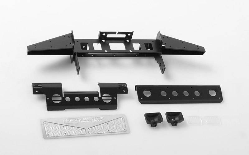 RC4WD Metal Front Bumper w/Lights for Gelande II D90/110