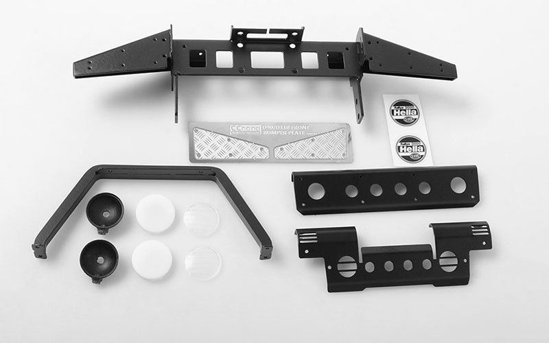 RC4WD Metal Front Bumper w/Stinger and Lights Gelande II D90/110