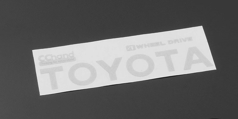 RC4WD Metal Rear Emblem for TF2 Mojave Body (White)