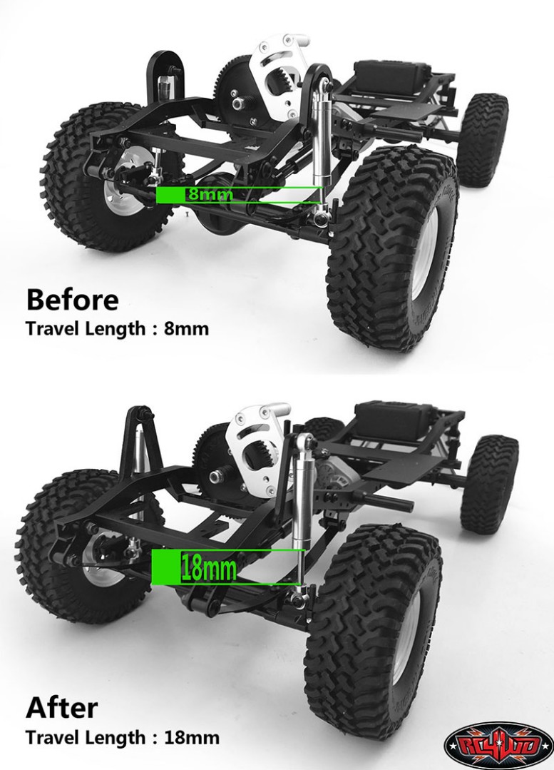 RC4WD Extended Front Shock Mounts for Trail Finder 2