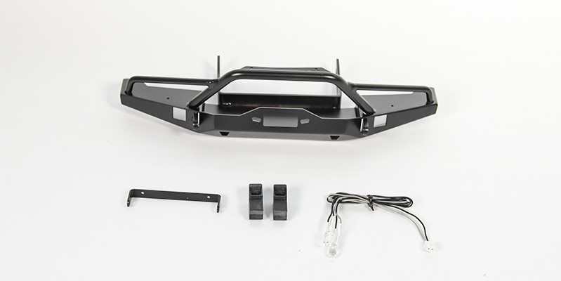 RC4WD Solid Front Bumper for Axial SCX10 II XJ (Black)