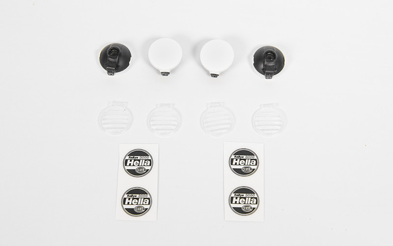 RC4WD 1/10 Hella Style Lights with Covers (4) - Click Image to Close