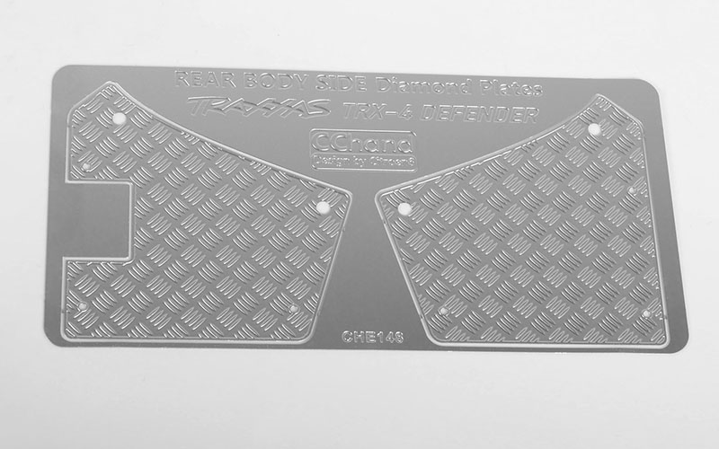 RC4WD Diamond Plate Rear Fender Quarters for Traxxas TRX-4