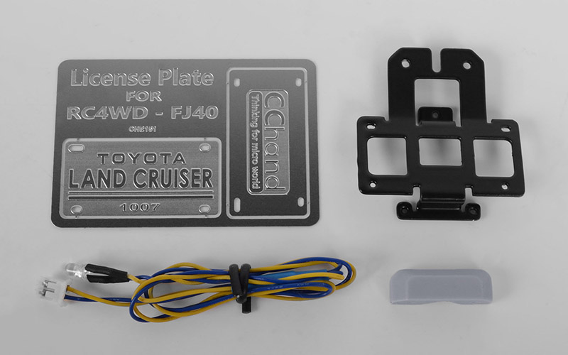 RC4WD Rear License Plate System for RC4WD G2 Cruiser (w/LED) - Click Image to Close