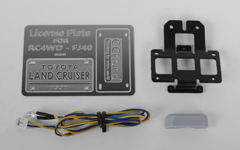 RC4WD Rear License Plate System for RC4WD G2 Cruiser (w/LED)