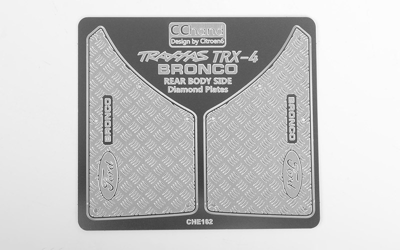 RC4WD Rear Quarter Diamond Plates for Traxxas TRX-4 '79 Bronco Ranger XLT