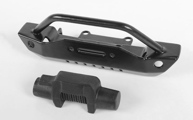 RC4WD Steel Stinger Front Bumper W/Plastic Winch for 1/18 Gelande II RTR W/Black Rock Body (Black)