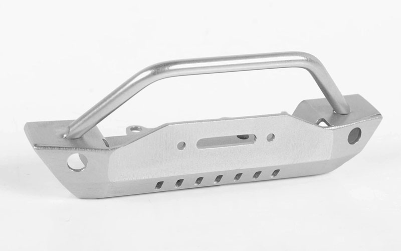 RC4WD Steel Stinger Front Bumper for 1/18 Gelande II RTR W/Black Rock Body (Silver)