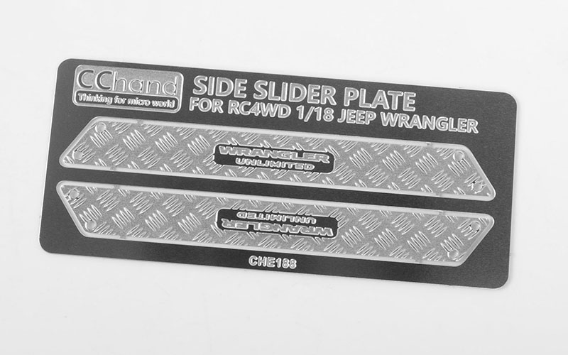 RC4WD Metal Side Diamond Plates for 1/18 Gelande II RTR w/Black Rock Body