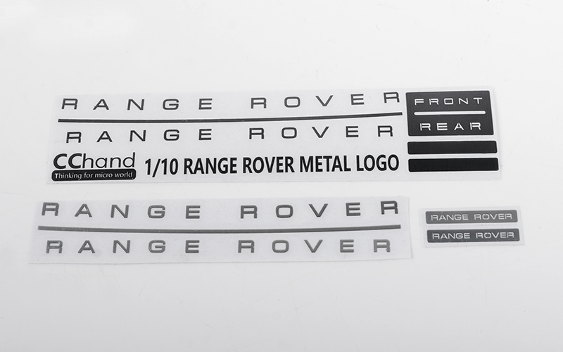 RC4WD Metal Emblem Set for JS Scale 1/10 Range Rover Classic Bo - Click Image to Close