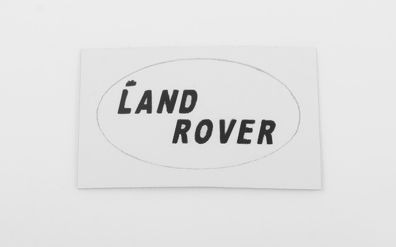 RC4WD Rear Logo Decal for JS Scale 1/10 Range Rover Classic Bod - Click Image to Close