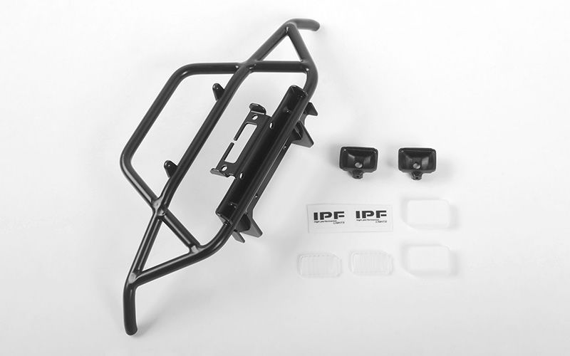 RC4WD Steel Tube Front Bumper w/IPF Lights for MST 1/10 CMX w/ Jimny J3 Body