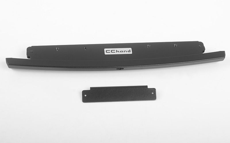 RC4WD Slick Metal Front Bumper for JS Scale 1/10 Range Rover Classic Body (Black)