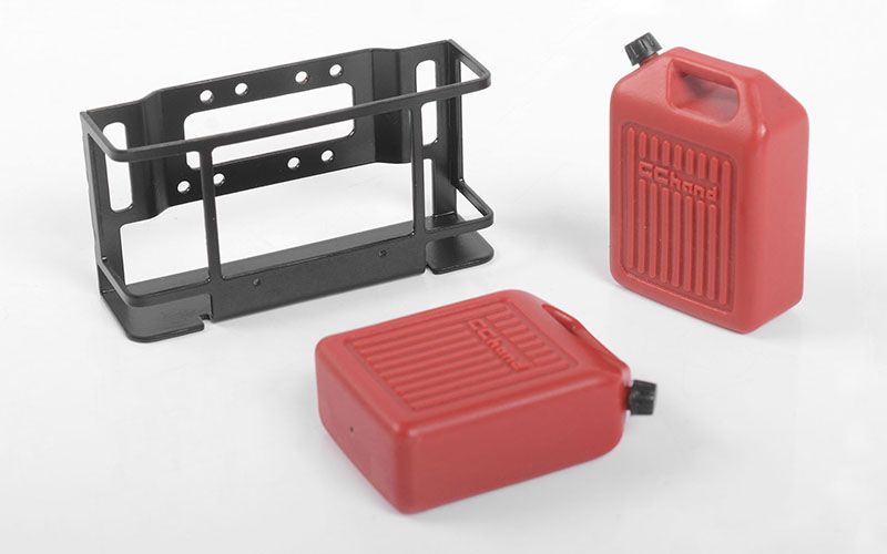 RC4WD 1/10 Dual Portable Jerry Cans w/ Mount - Click Image to Close