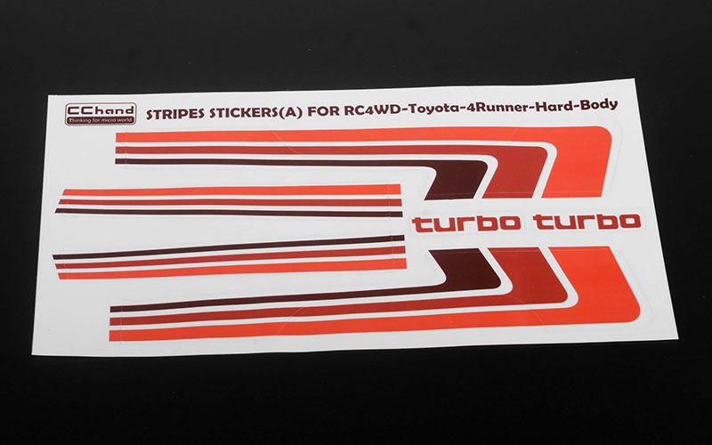 RC4WD Retro Body Stripes for 1985 Toyota 4Runner Hard Body - Click Image to Close