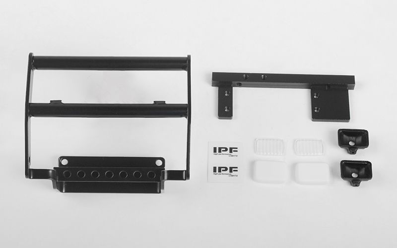 RC4WD Steel Push Bar Front Bumper w/IPF Lights for 1985 Toyota - Click Image to Close