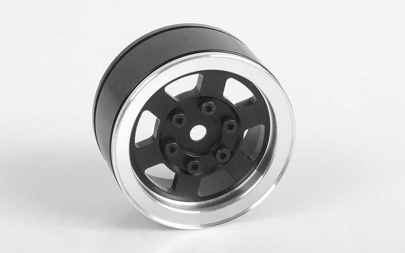 RC4WD 1.55" Six-Spoke Internal Beadlock Wheels (Black) (4)