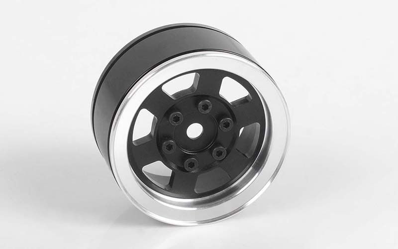 RC4WD 1.55" Six-Spoke Single Internal Beadlock Wheel (Black) (1) - Click Image to Close