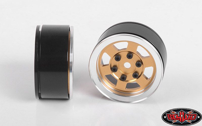 RC4WD 1.55" Six-Spoke Single Internal Beadlock Wheel (Gold) (1) - Click Image to Close