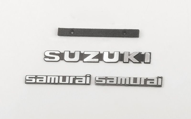 RC4WD Metal Logo Set for Capo Racing Samurai 1/6 RC Scale Crawler (Style A)