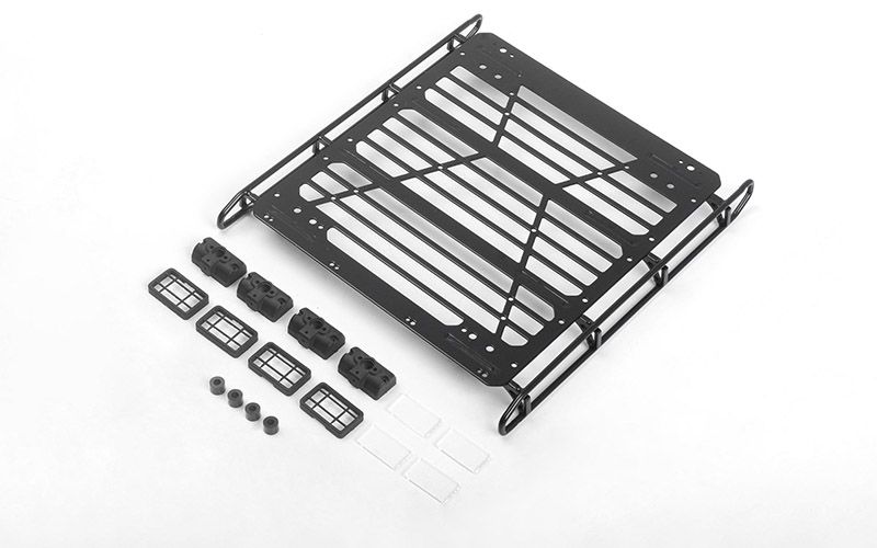 RC4WD Adventure Steel Roof Rack w/ Front and Rear Lights for Me - Click Image to Close