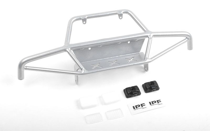 RC4WD Tri-X Steel Stinger Front Bumper w/ IPF Lights for Vanquish VS4-10 Origin Body (Silver)