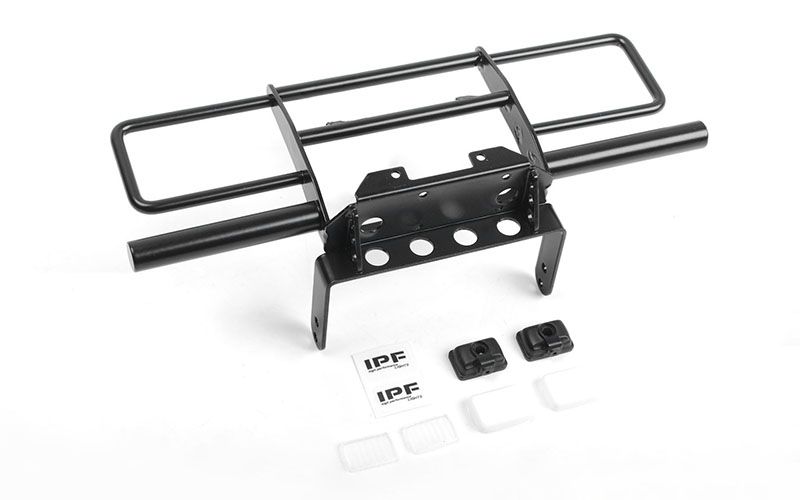RC4WD Oxer Steel Front Winch Bumper w/ IPF Lights for Vanquish VS4-10 Origin Body (Black)